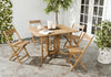 Safavieh Arvin Table And 4 Chairs Teak Furniture 