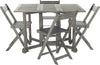 Safavieh Arvin Table And 4 Chairs Grey Wash Furniture 
