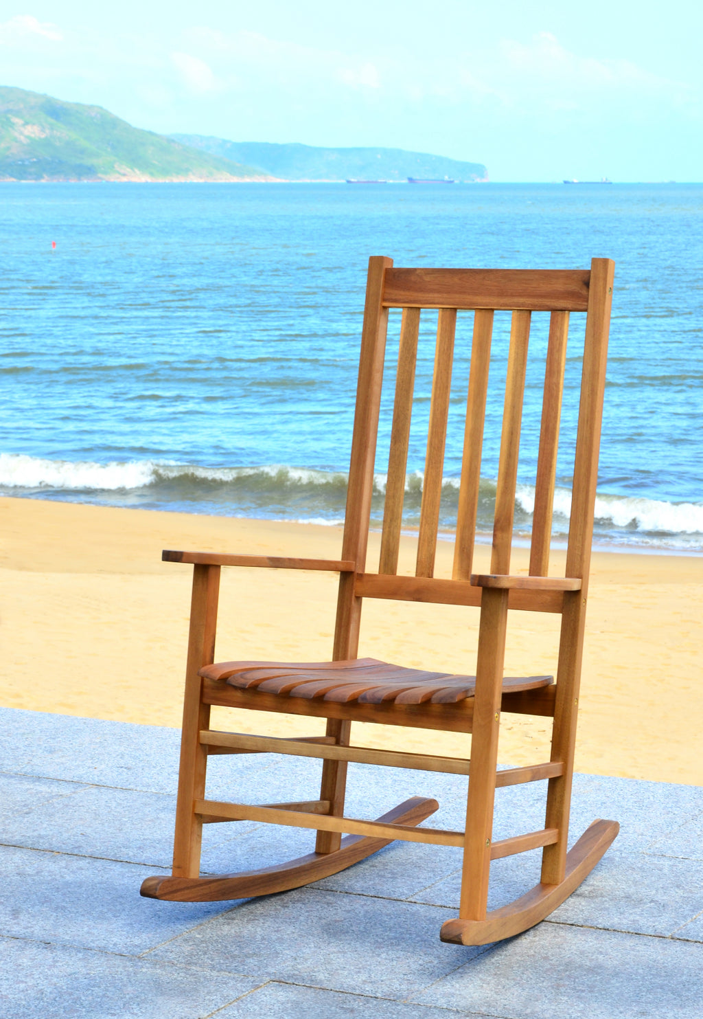 Safavieh Shasta Rocking Chair Teak Furniture  Feature