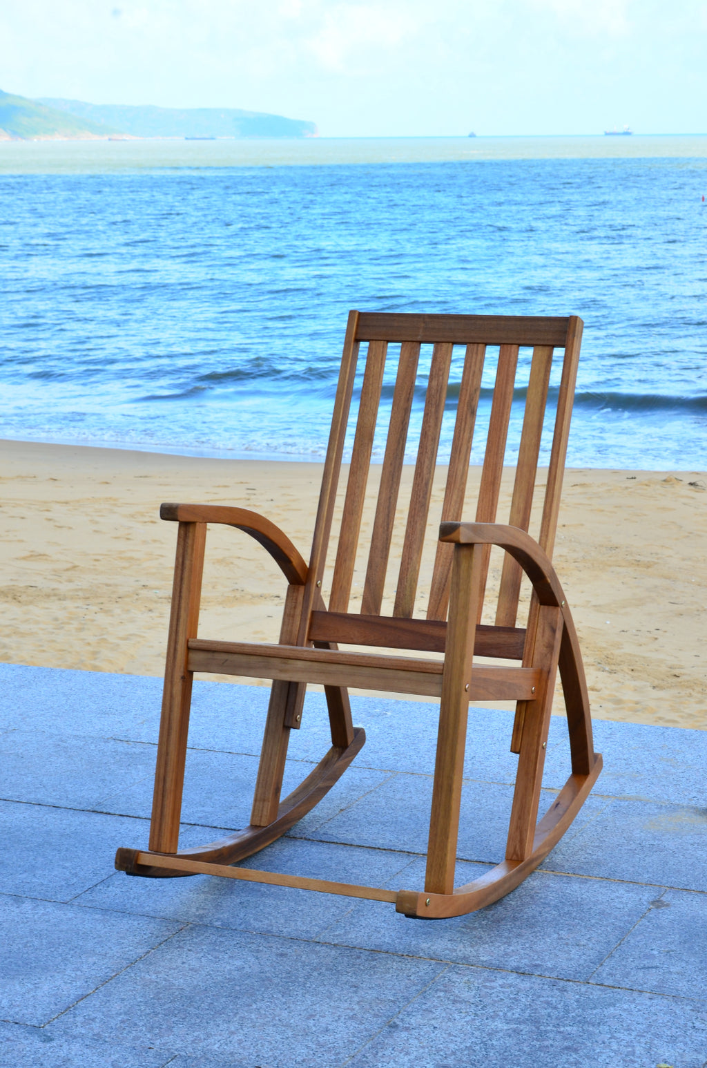 Safavieh Clayton Rocking Chair Teak – Incredible Rugs and Decor