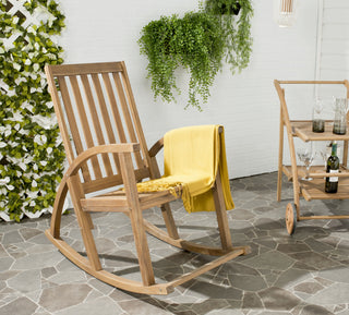 Safavieh Clayton Rocking Chair Teak Furniture 