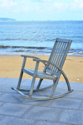 Safavieh Clayton Rocking Chair Grey Wash Furniture  Feature