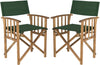 Safavieh Laguna Director Chair Teak/Green Furniture 