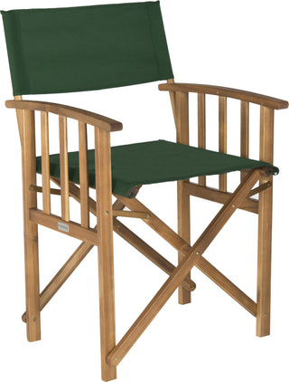 Safavieh Laguna Director Chair Teak/Green Furniture 