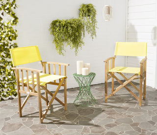 Safavieh Laguna Director Chair Teak/Yellow Furniture  Feature