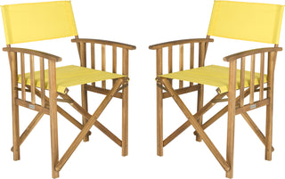 Safavieh Laguna Director Chair Teak/Yellow Furniture 