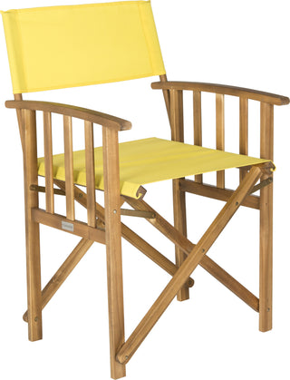 Safavieh Laguna Director Chair Teak/Yellow Furniture 