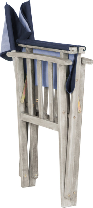 Safavieh Laguna Director Chair Grey Wash/Navy Furniture 