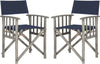 Safavieh Laguna Director Chair Grey Wash/Navy Furniture 