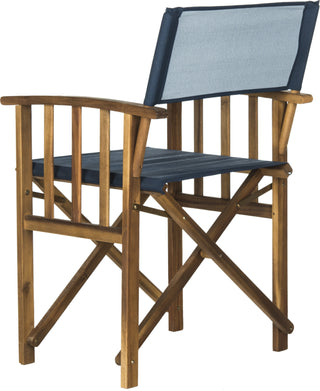 Safavieh Laguna Director Chair Teak/Navy Furniture 