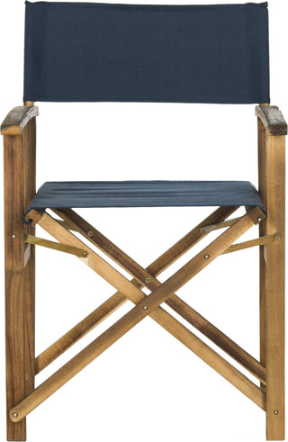 Safavieh Laguna Director Chair Teak/Navy Furniture main image