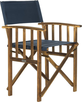 Safavieh Laguna Director Chair Teak/Navy Furniture 