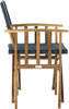 Safavieh Laguna Director Chair Teak/Navy Furniture 