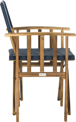 Safavieh Laguna Director Chair Teak/Navy Furniture 