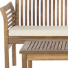 Safavieh Carson 4 Pc Outdoor Set Teak Look/Beige Furniture 