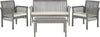 Safavieh Carson 4 Pc Outdoor Set Grey Wash/Beige Furniture main image