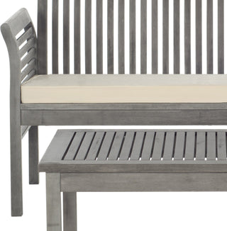 Safavieh Carson 4 Pc Outdoor Set Grey Wash/Beige Furniture 