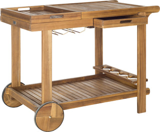 Safavieh Orland Tea Trolley Teak Look Furniture 