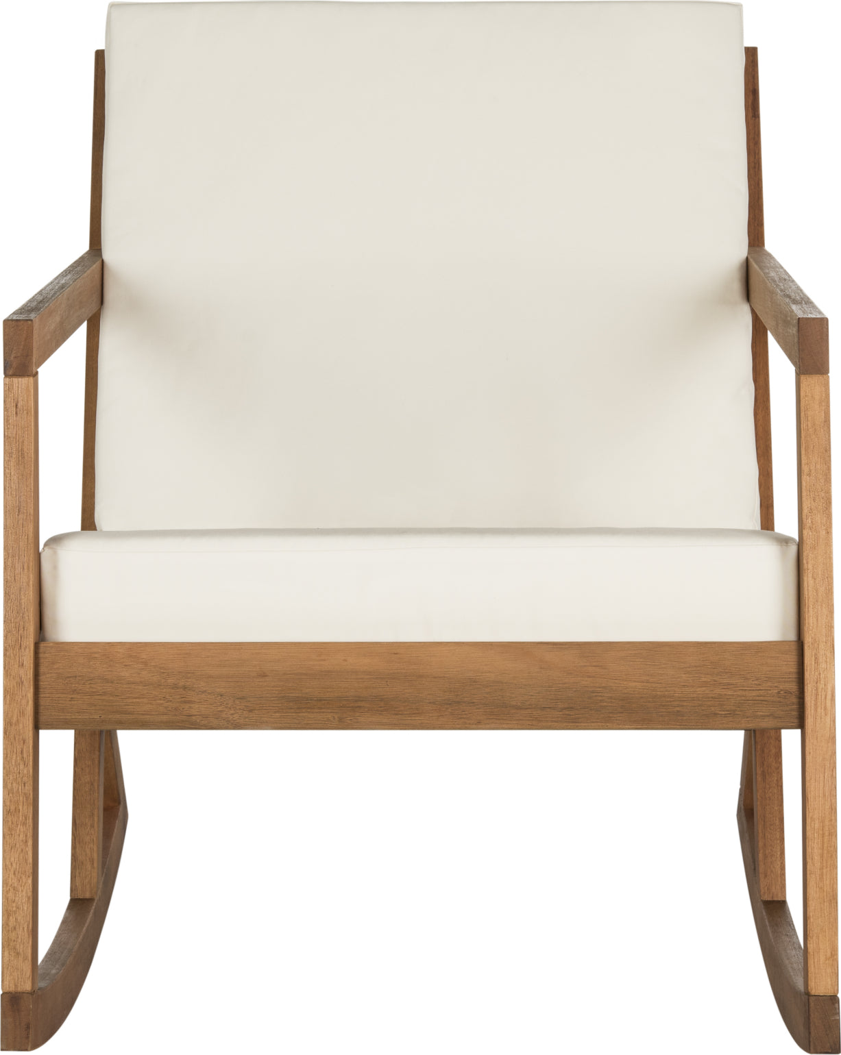 Safavieh Vernon Rocking Chair Teak Brown/Beige Furniture main image