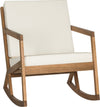 Safavieh Vernon Rocking Chair Teak Brown/Beige Furniture 
