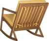 Safavieh Vernon Rocking Chair Teak Brown/Yellow Furniture 
