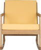 Safavieh Vernon Rocking Chair Teak Brown/Yellow Furniture main image