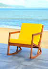 Safavieh Vernon Rocking Chair Teak Brown/Yellow Furniture 