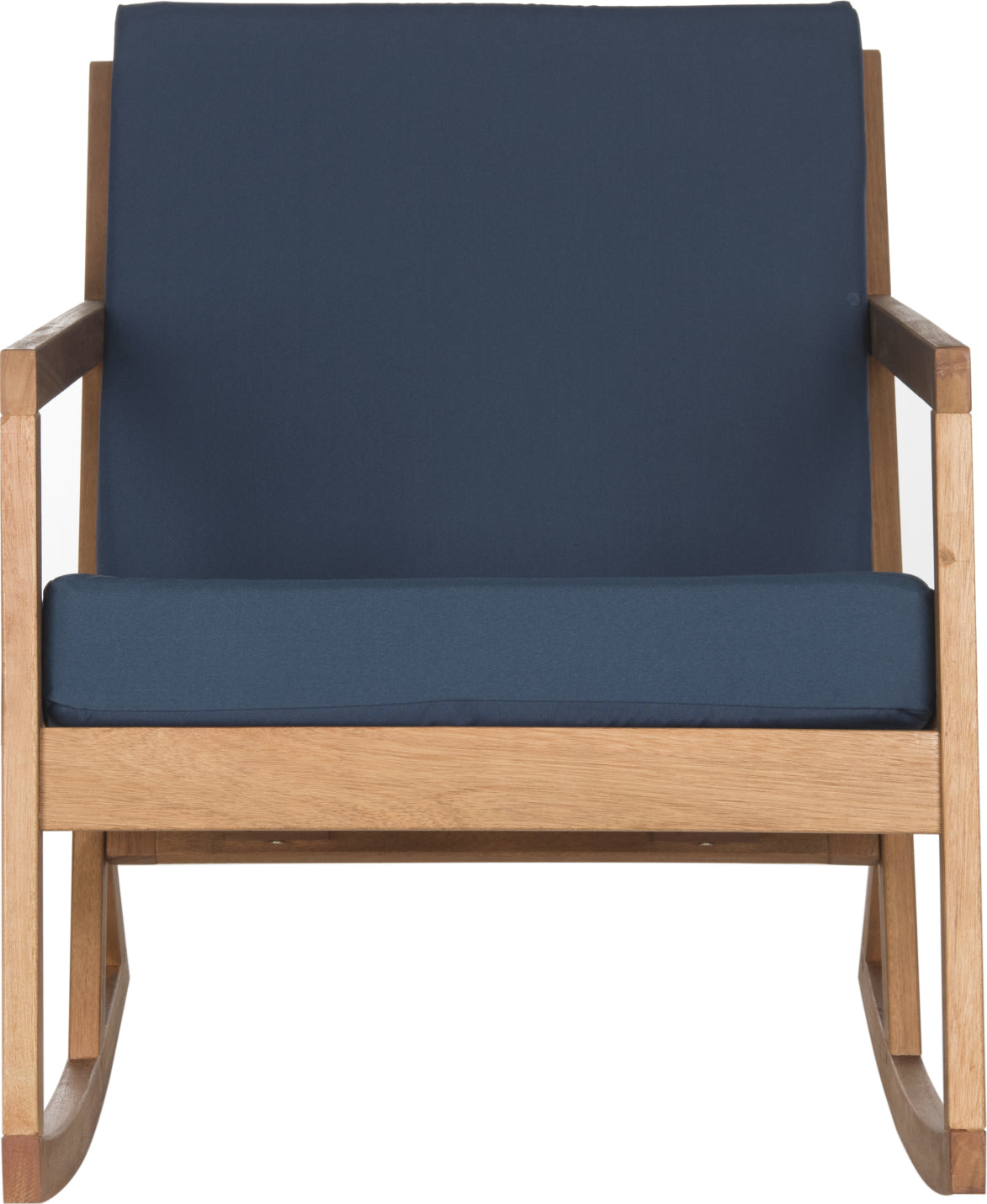 Safavieh Vernon Rocking Chair Teak Brown/Navy Furniture main image