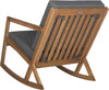 Safavieh Vernon Rocking Chair Teak Brown/Grey Furniture 