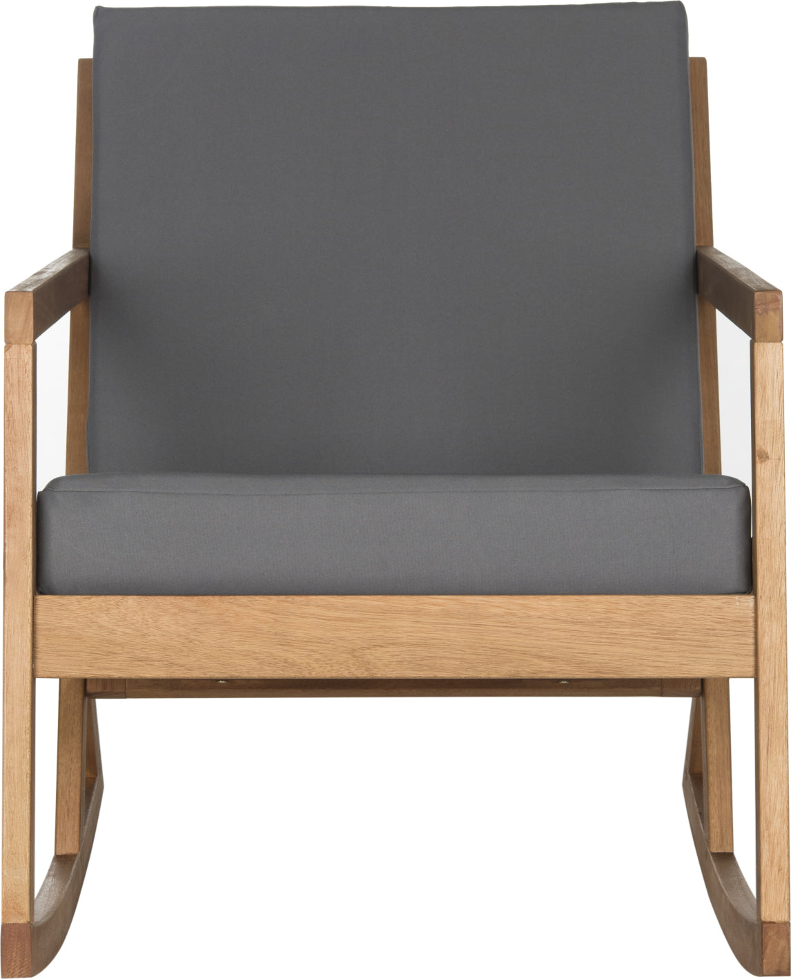 Safavieh Vernon Rocking Chair Teak Brown/Grey Furniture main image