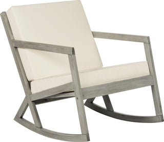 Safavieh Vernon Rocking Chair Grey/Beige Furniture 