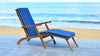 Safavieh Palmdale Lounge Chair Teak Brown/Navy Furniture  Feature