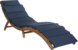 Safavieh Pacifica 3 Piece Lounge Set Teak Brown/Navy Furniture 