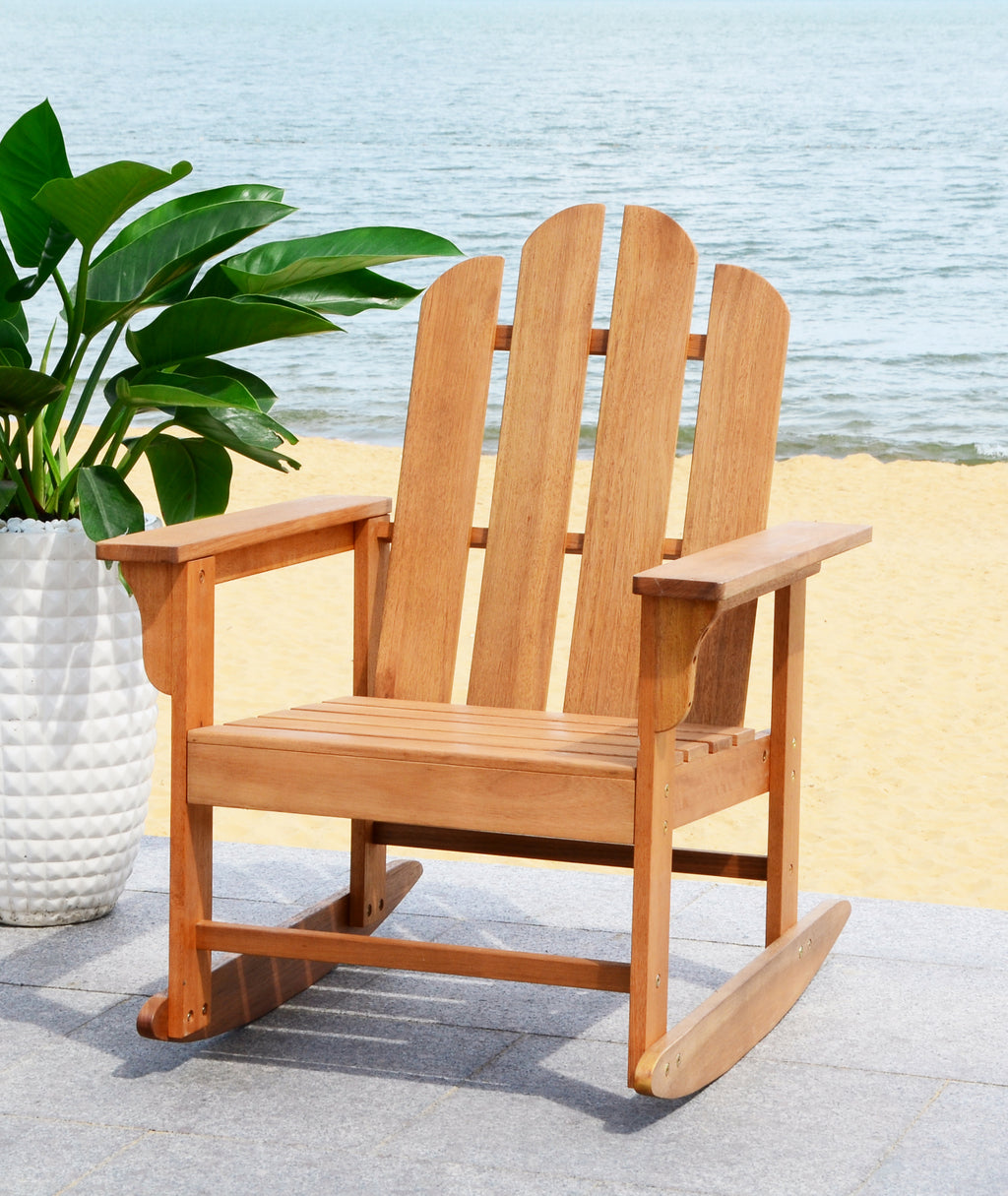 Safavieh Moreno Rocking Chair Teak Brown – Incredible Rugs and Decor