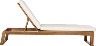 Safavieh Solano Sunlounger Teak Brown/Beige Furniture main image