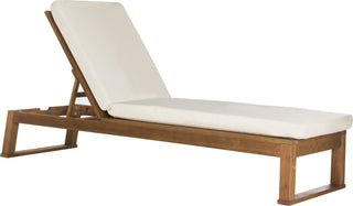 Safavieh Solano Sunlounger Teak Brown/Beige Furniture 