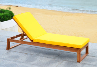 Safavieh Solano Sunlounger Teak Brown/Yellow Furniture 