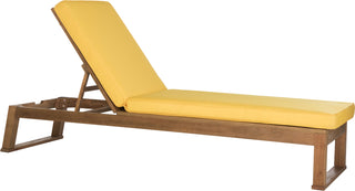 Safavieh Solano Sunlounger Teak Brown/Yellow Furniture 