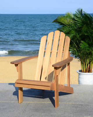 Safavieh Topher Adirondack Chair Teak  Feature