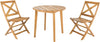 Safavieh Bruna 3 Piece Bistro Set Teak Furniture main image