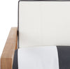 Safavieh Montez 4 Pc Outdoor Set With Accent Pillows Teak/Black/White Furniture 