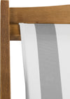 Safavieh Loren Foldable Sling Chair Teak/Grey/White Furniture 