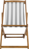 Safavieh Loren Foldable Sling Chair Teak/Grey/White Furniture main image
