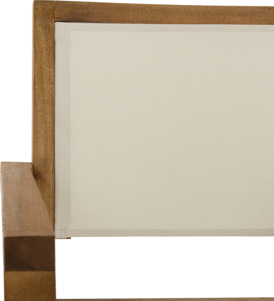 Safavieh Chante 354-Inch Dia Round Table 5 Piece Dining Set Teak Furniture main image