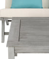 Safavieh Chaston 4 Pc Outdoor Living Set With Accent Pillows Grey Wash/White/Light Blue Furniture 