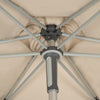 Safavieh Hurst 9 Ft Easy Glide Market Umbrella UV Resistant Beige Furniture 