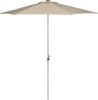 Safavieh Hurst 9 Ft Easy Glide Market Umbrella UV Resistant Beige Furniture Main