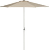 Safavieh Hurst 9 Ft Easy Glide Market Umbrella UV Resistant Beige Furniture Main