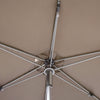 Safavieh Hurst 9 Ft Easy Glide Market Umbrella UV Resistant Grey Furniture 