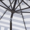 Safavieh Elsa Fashion Line 9ft Auto Tilt Umbrella UV Resistant Navy/White Furniture 